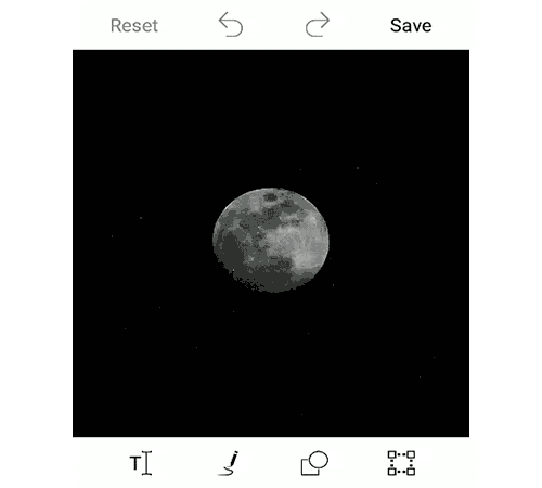 Zooming and panning support for image editor.