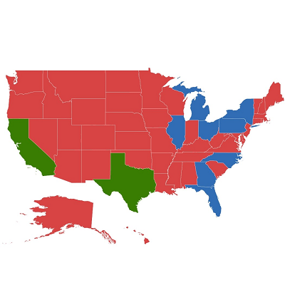 Xamarin.Android Maps supports equal color mapping.