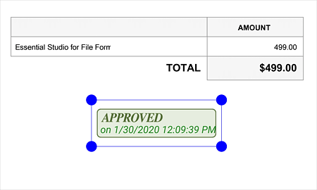 Custom stamp annotation.