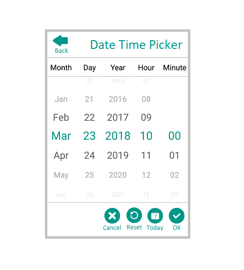 Header and footer customization for Picker control for Xamarin Android