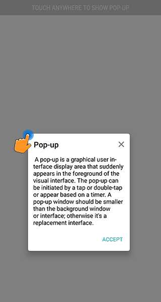 Xamarin.Android Popup Control | Dialog View | Syncfusion