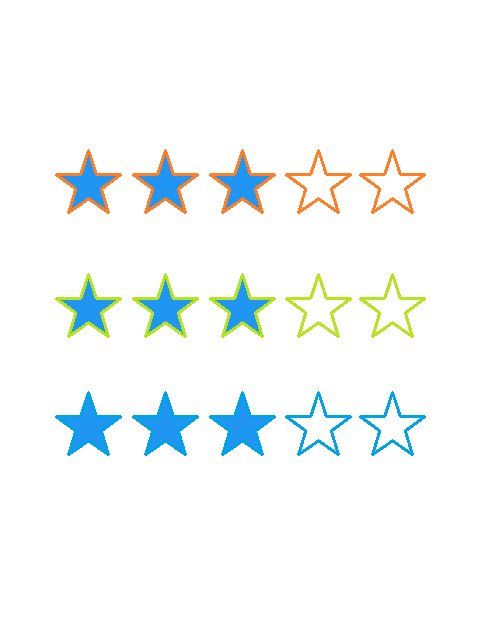 Xamarin Android Rating border color