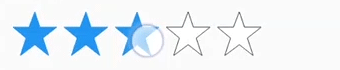 Xamarin Android Rating standard values