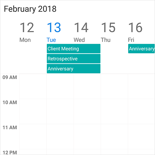 All day and spanned appointments in Xamarin.Android Scheduler