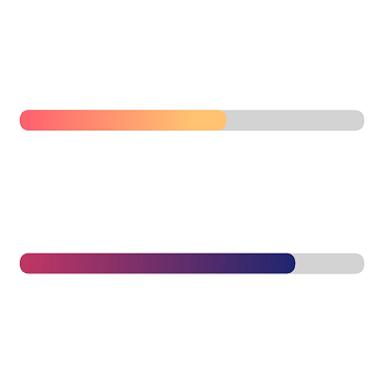 Xamarin.iOS Linear Gauge supports gradient color.