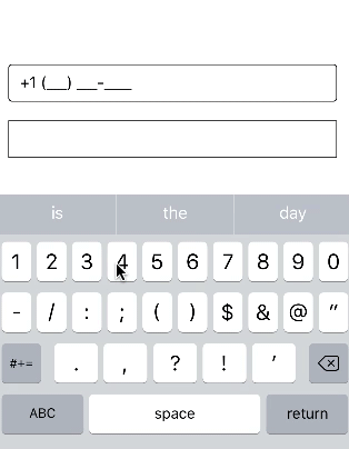xamarin iOS masked text box value contains typed characters, prompt characters, and literals