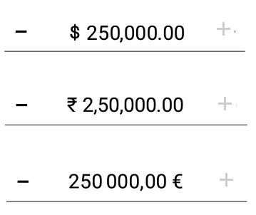 xamarin iOS numeric up down demonstrates spin validation