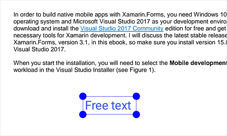 Free-text annotation.