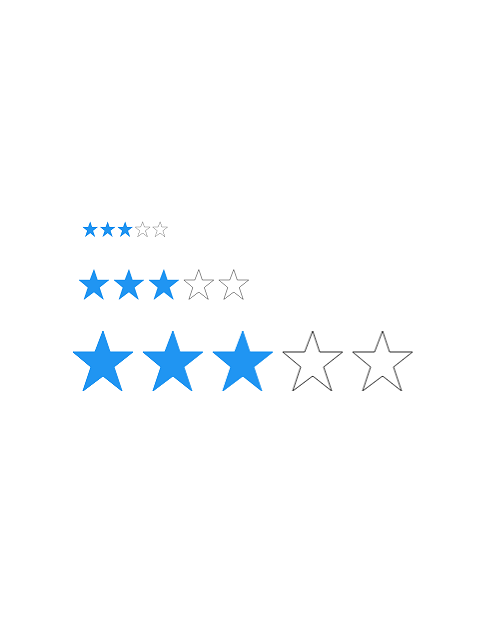 Xamarin iOS Rating items size