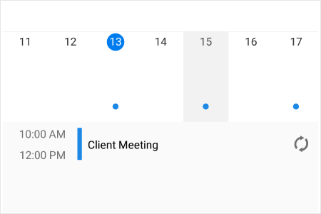 Recurring appointments in Xamarin.iOS Scheduler