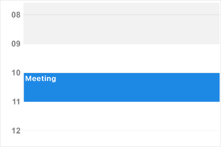 Working hours customization in Xamarin.iOS Scheduler