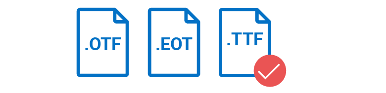 Font icon support for tab control