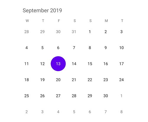 First day of week in Xamarin forms calendar