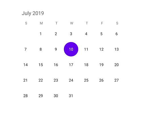 Customize trailing and leading days in Xamarin forms calendar