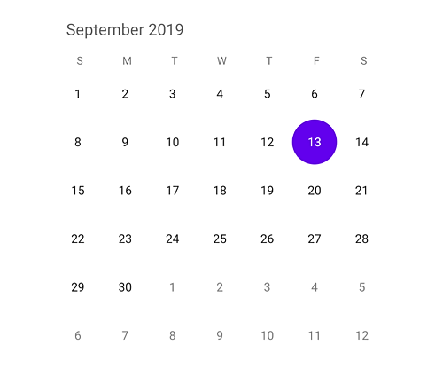 Single or multiple date selection support in Xamarin forms calendar view