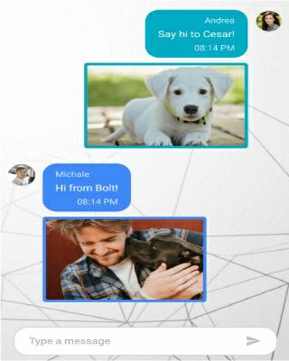 xamarin forms chat control shows image message