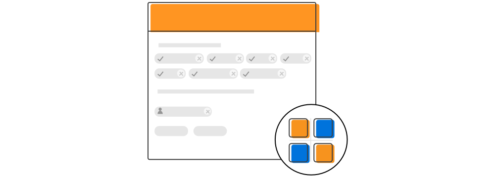 Xamarin.Forms Chips Layout illustrates the way of arrangement