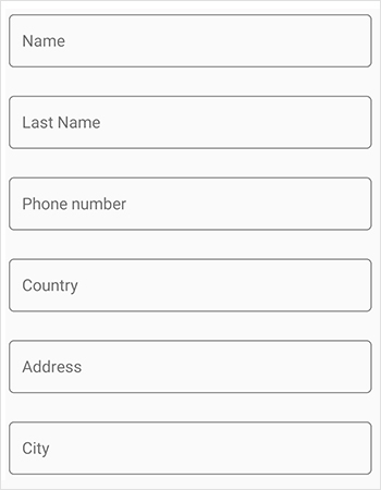 Oulined container in Xamarin.Forms DataForm