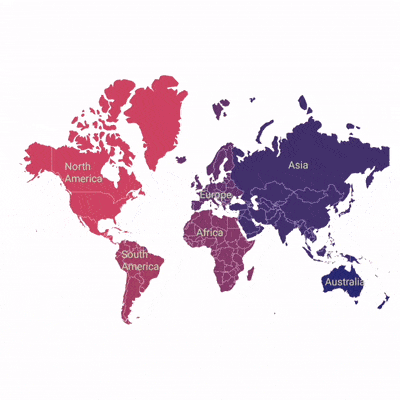 Xamarin.Forms Maps showing drill-down functionality while tapping a world map.