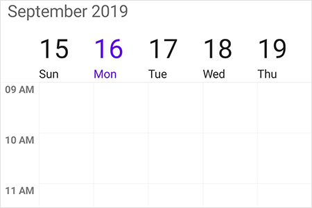 Nonworking days in Xamarin.Forms Scheduler